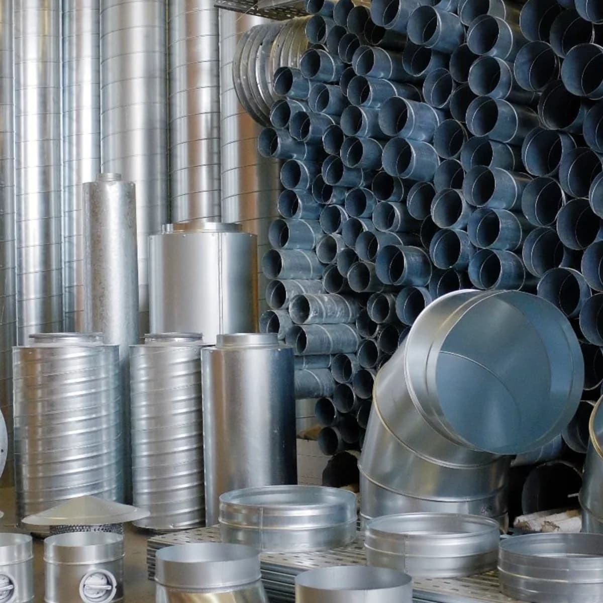 Spiral ducting, bends, reducers and fittings held in stock at a YES and Vent Vision branch