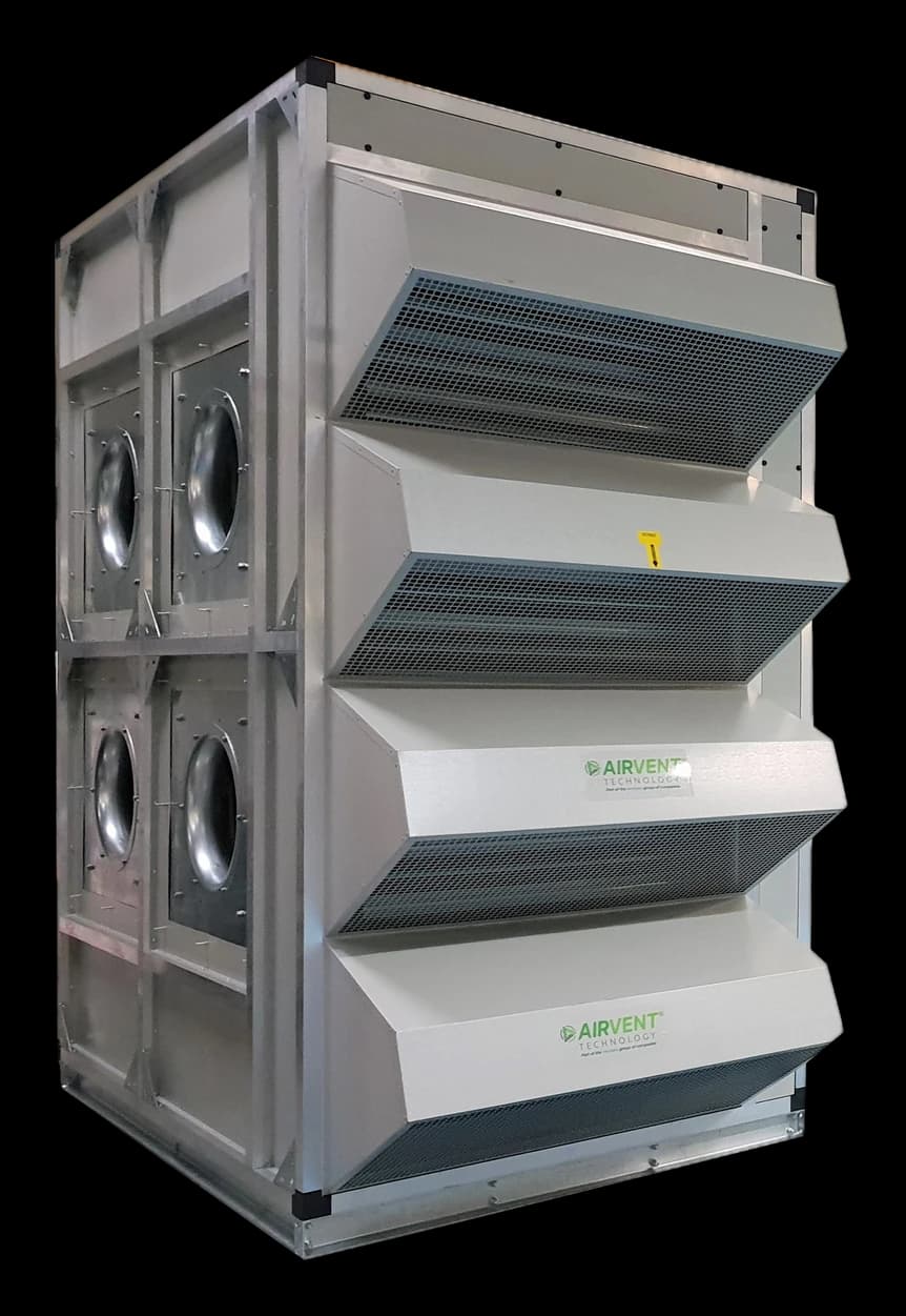 Custom built ventilation units awaiting despatch