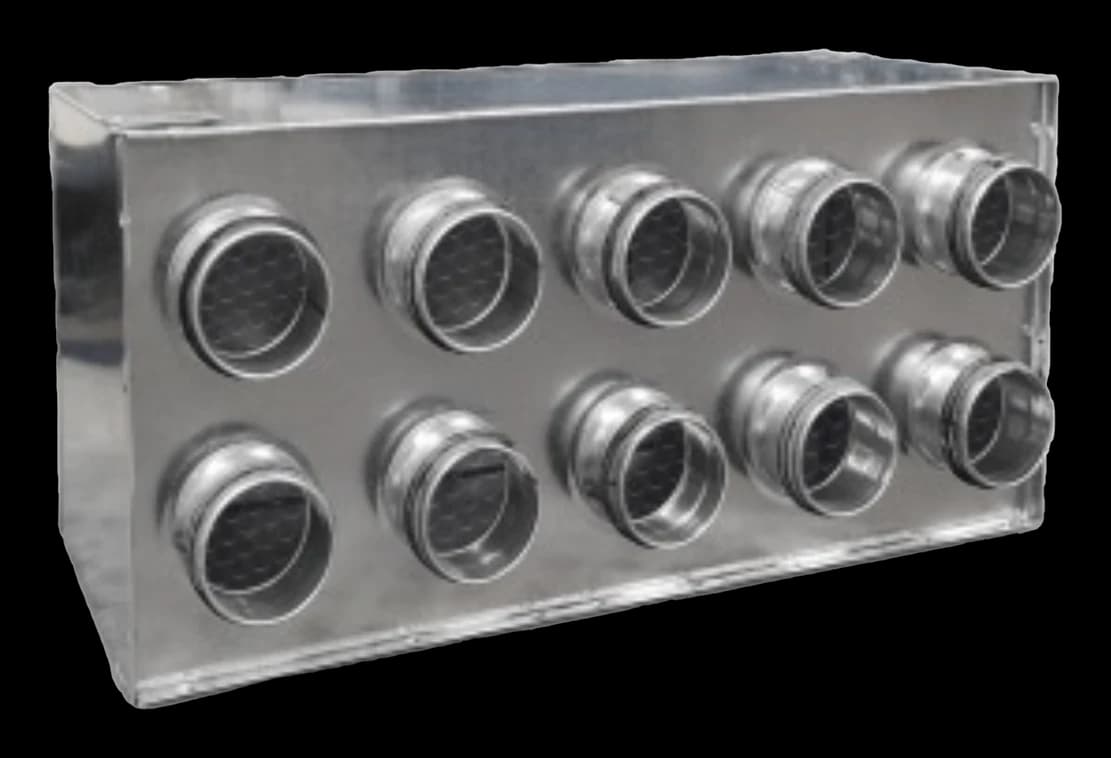Ten port manifold