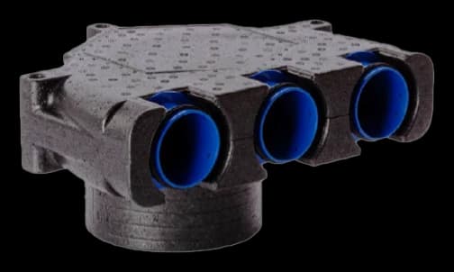 Plenum adaptor with radial ports EPP
